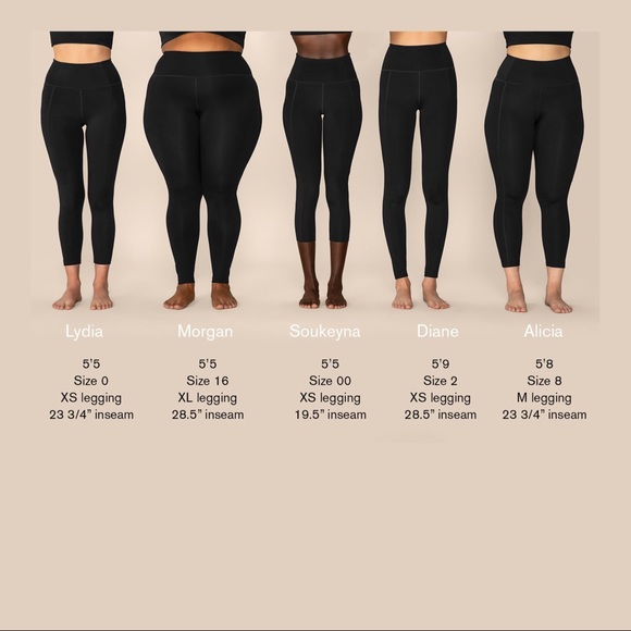 Girlfriend Black Compressive Mid-Rise Legging XS - Picture 5 of 5